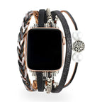Pulsera trenzada de varios hilos para Apple Watch, con dije de árbol de la vida, para mujer, modelo Ténecia