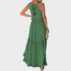 Vestido Sin Mangas Con Ribete De Volantes | Landry