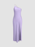 Vestido Largo Lencero Mujer Tirante Fino Espalda Abierta | Celia