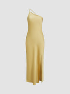 Vestido Largo Lencero Mujer Tirante Fino Espalda Abierta | Celia
