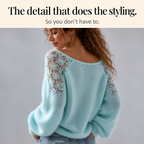 Jersey de Punto con Detalle de Encaje | Adela