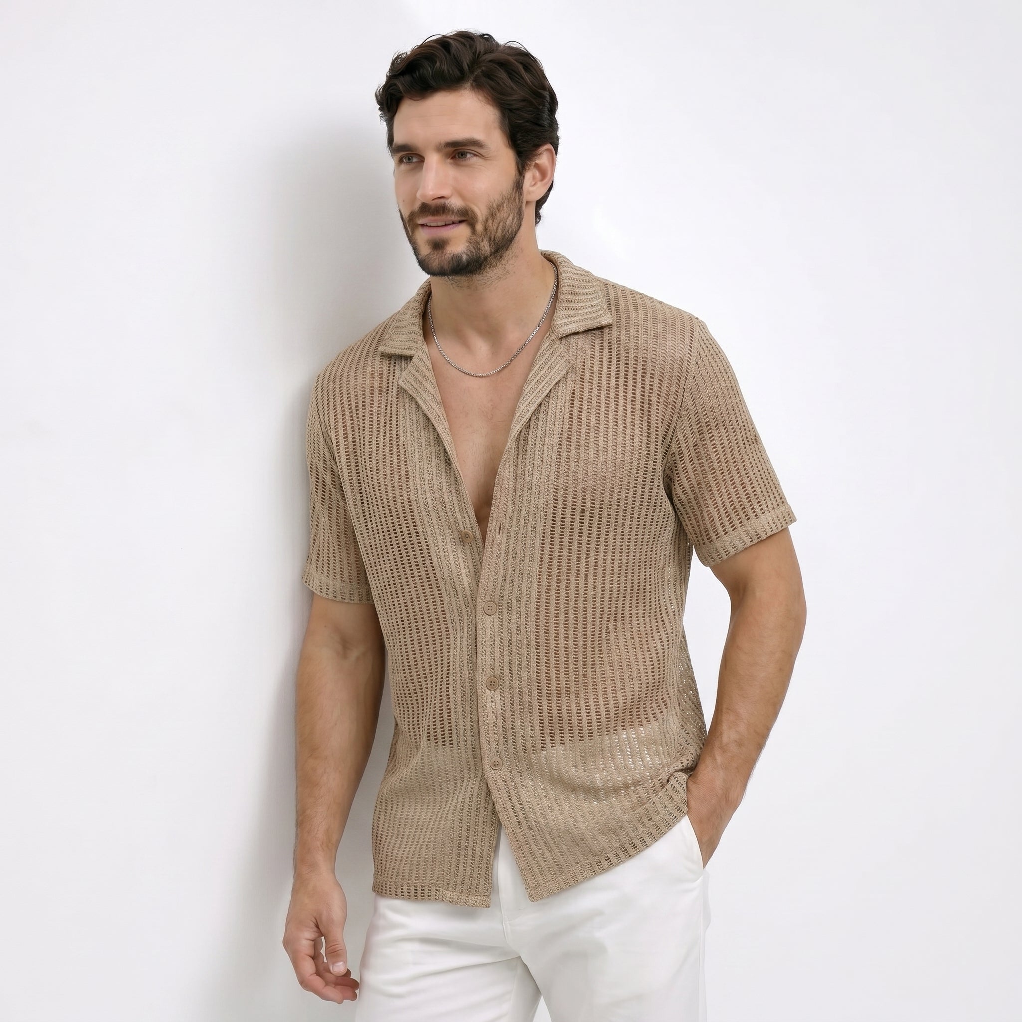Camisa calada de manga corta | Rodri