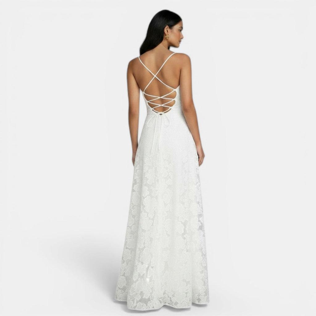 Vestido Mujer Ajustado Sin Espalda con Lazos | Arelys