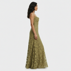 Vestido Largo Fiesta Mujer Floral Espalda Abierta | Sara