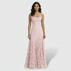 Vestido Largo Fiesta Mujer Floral Espalda Abierta | Sara