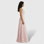 Vestido Largo Fiesta Mujer Floral Espalda Abierta | Sara