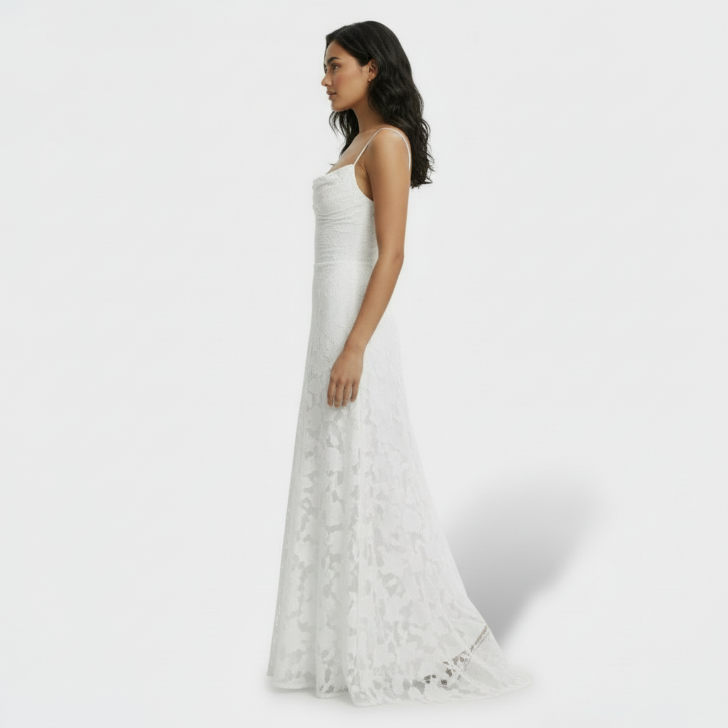 Vestido Largo Fiesta Mujer Floral Espalda Abierta | Sara