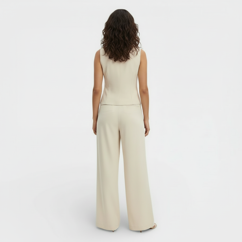 Conjunto Elegante Mujer Chaleco y Pantalón | Andalucia