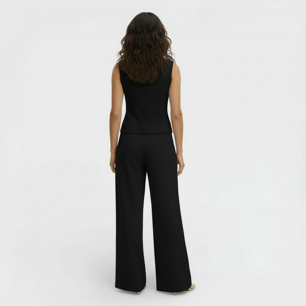 Conjunto Elegante Mujer Chaleco y Pantalón | Andalucia