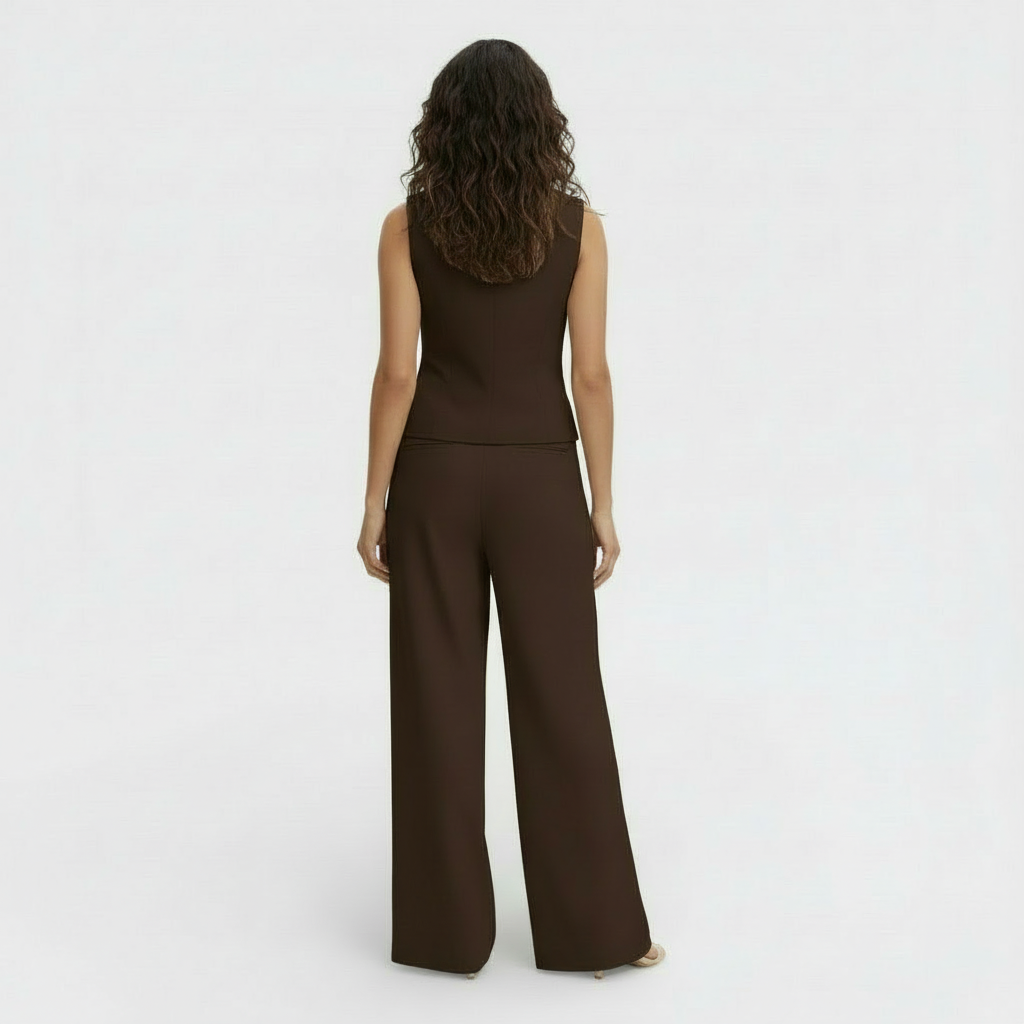 Conjunto Elegante Mujer Chaleco y Pantalón | Andalucia