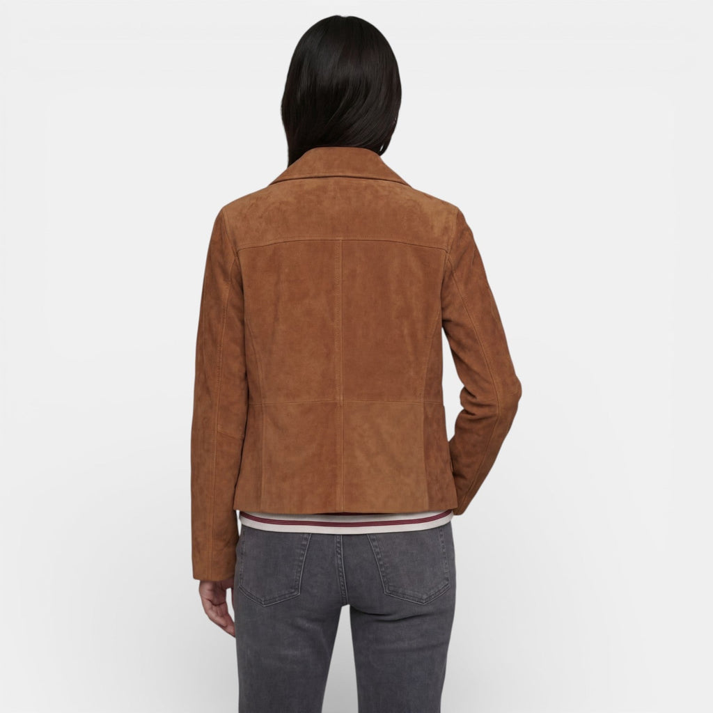 Chaqueta de Ante Marrón Mujer | Elena