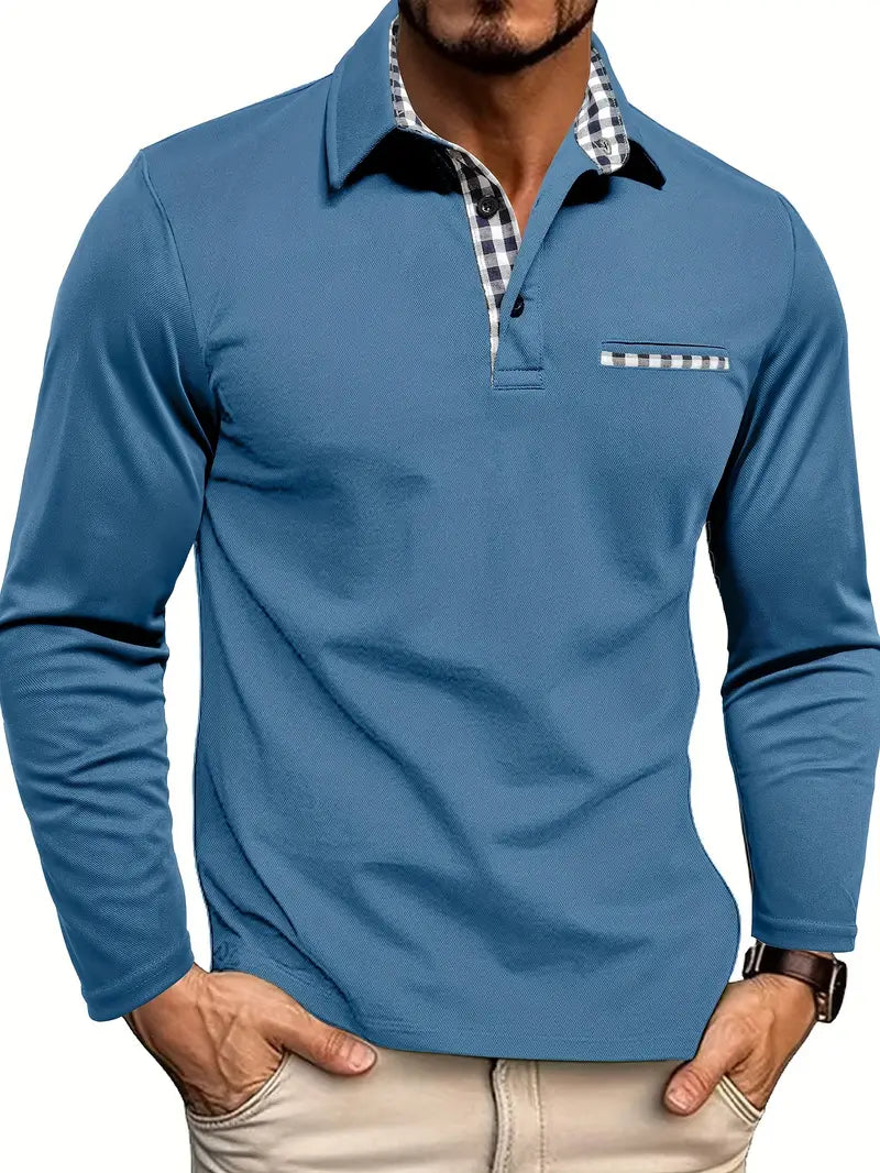 Polo Manga Larga Hombre Algodón | Carlos™