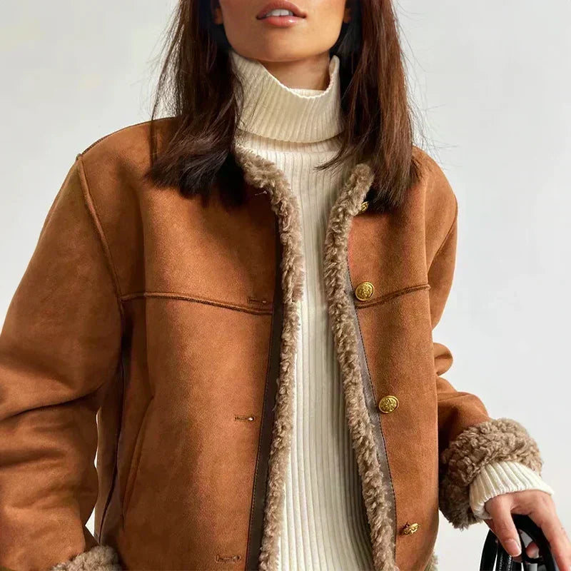 Chaqueta Clásica Entallada Mujer Marrón - Candela