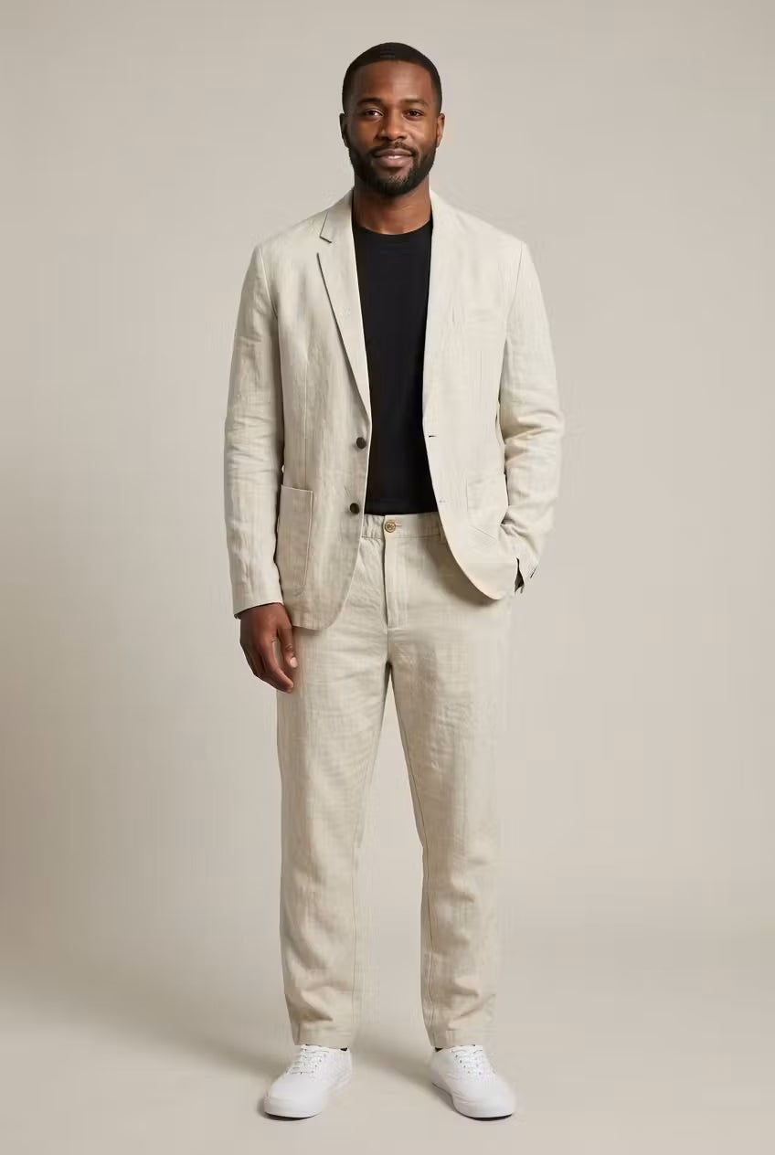 Traje de Lino Hombre Corte Relajado | Emilio