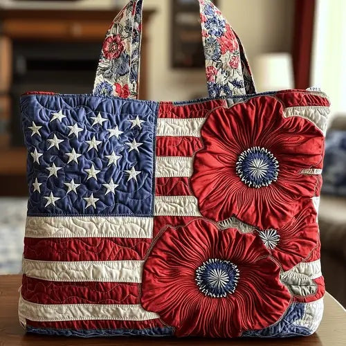 Bolso Tote Acolchado Artesanal Mujer Estampado Único | Encarnacion