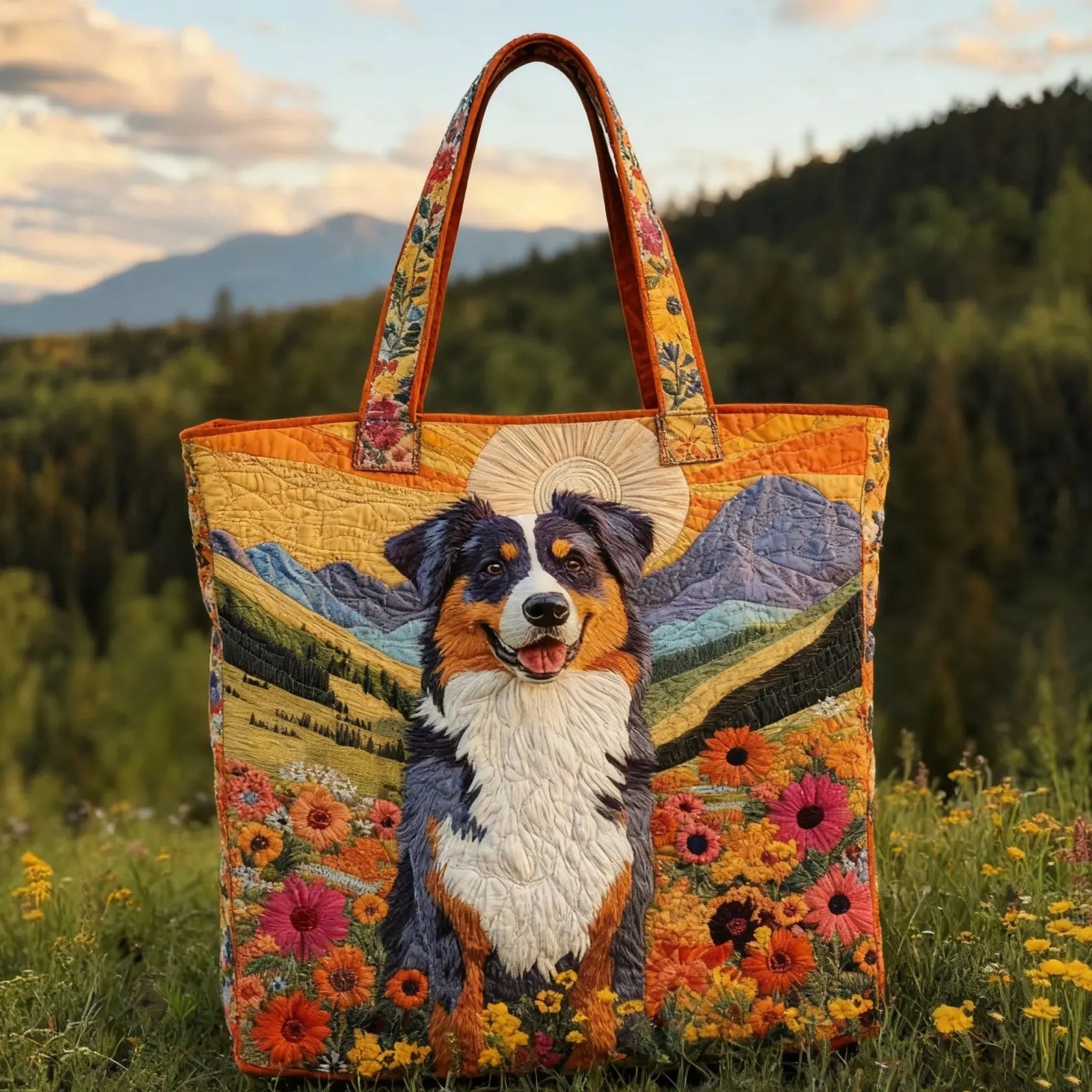 Bolso Tote Acolchado Artesanal Mujer Estampado Único | Encarnacion