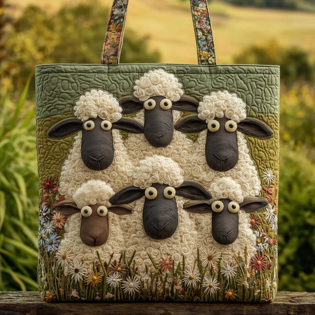 Bolso Tote Acolchado Artesanal Mujer Estampado Único | Encarnacion