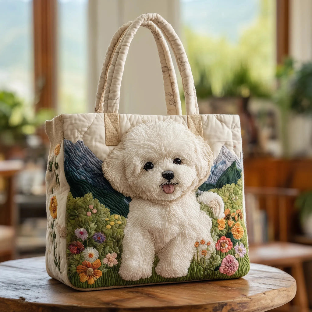 Bolso Tote Acolchado Artesanal Mujer Estampado Único | Encarnacion