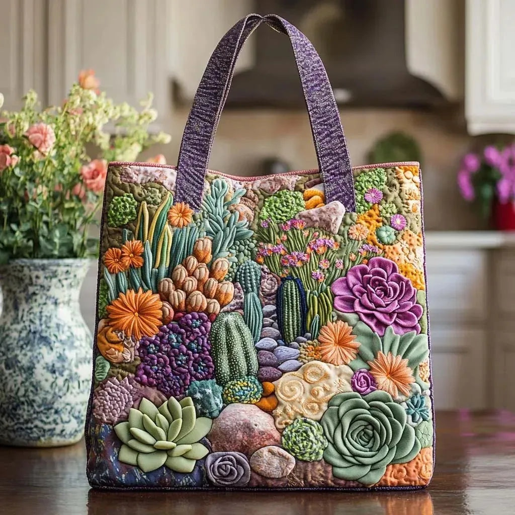 Bolso Tote Acolchado Artesanal Mujer Estampado Único | Encarnacion