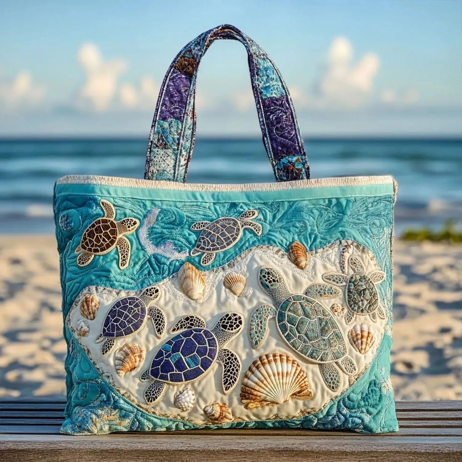 Bolso Tote Acolchado Artesanal Mujer Estampado Único | Encarnacion