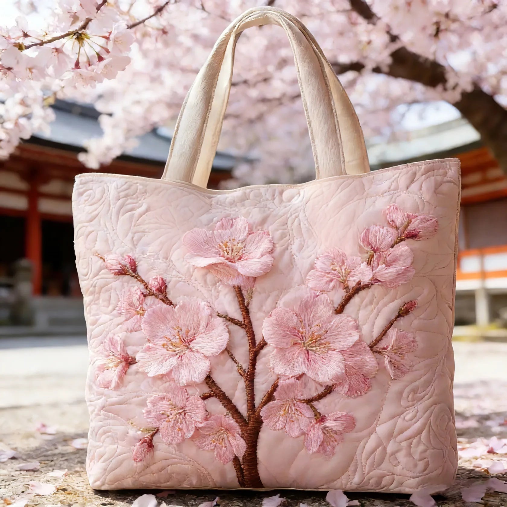 Bolso Tote Acolchado Artesanal Mujer Estampado Único | Encarnacion