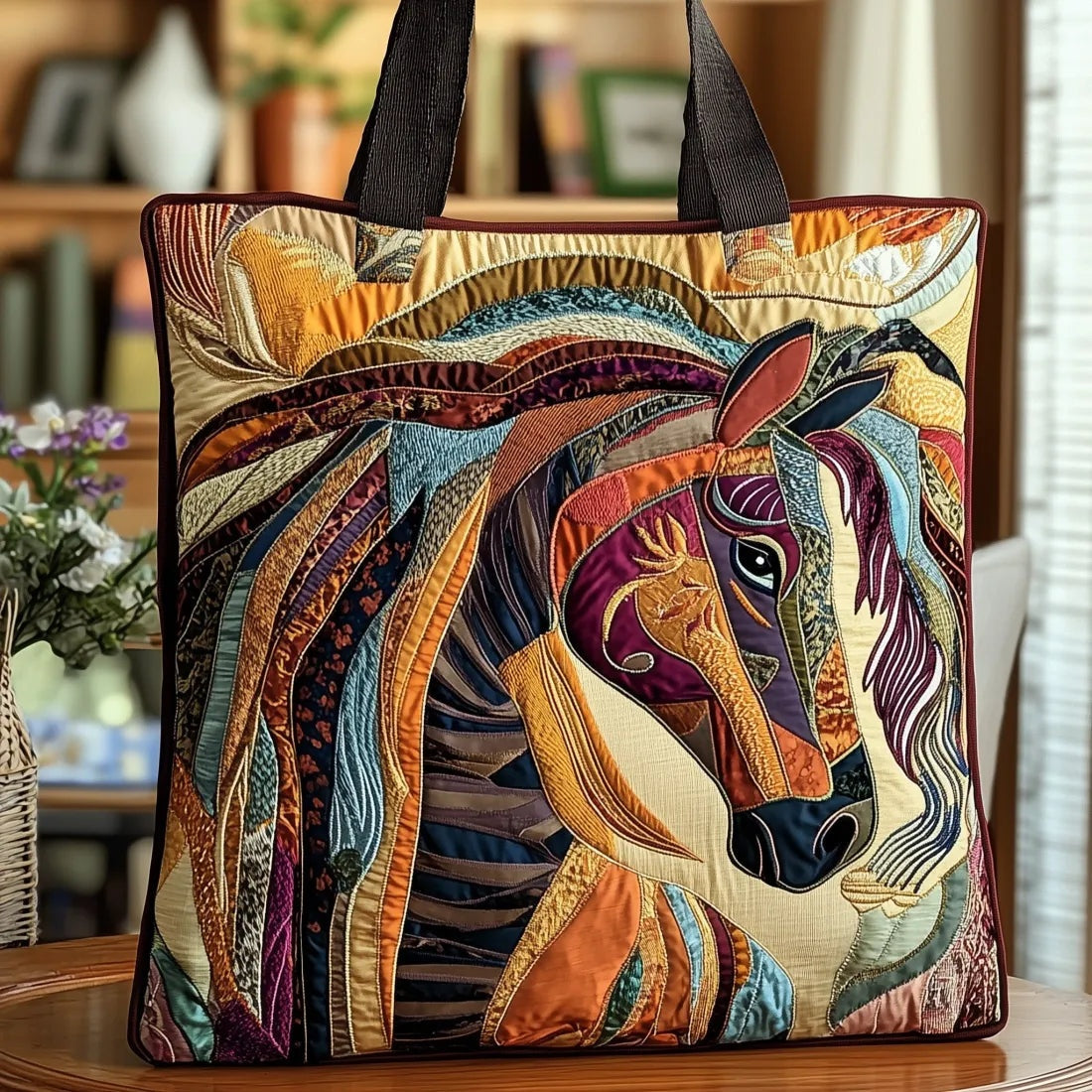 Bolso Tote Acolchado Artesanal Mujer Estampado Único | Encarnacion