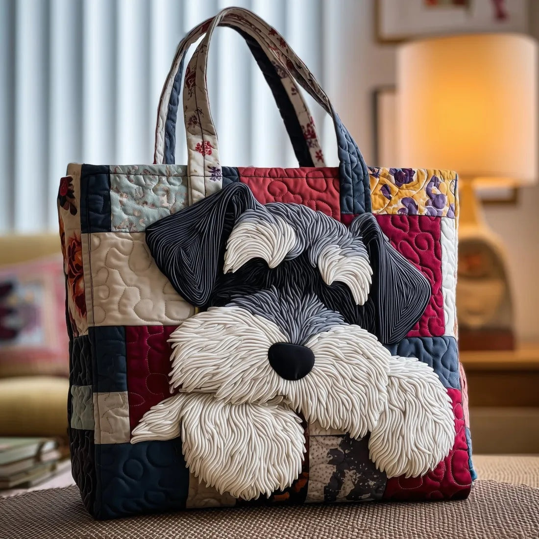 Bolso Tote Acolchado Artesanal Mujer Estampado Único | Encarnacion