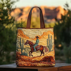 Bolso Tote Acolchado Artesanal Mujer Estampado Único | Encarnacion