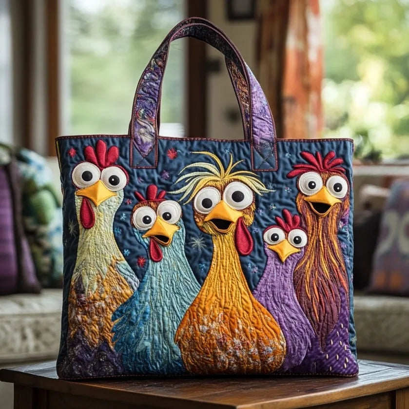 Bolso Tote Acolchado Artesanal Mujer Estampado Único | Encarnacion