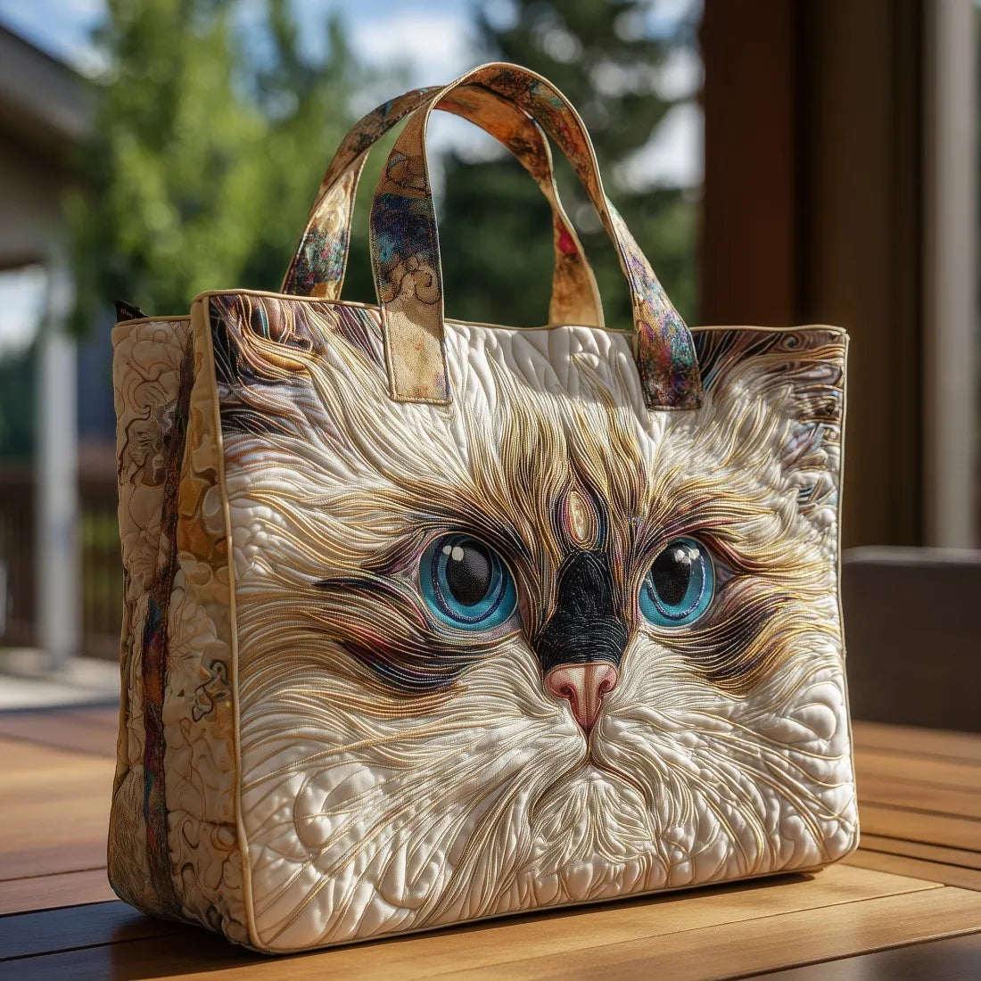Bolso Tote Acolchado Artesanal Mujer Estampado Único | Encarnacion