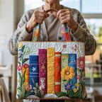Bolso Tote Acolchado Artesanal Mujer Estampado Único | Encarnacion