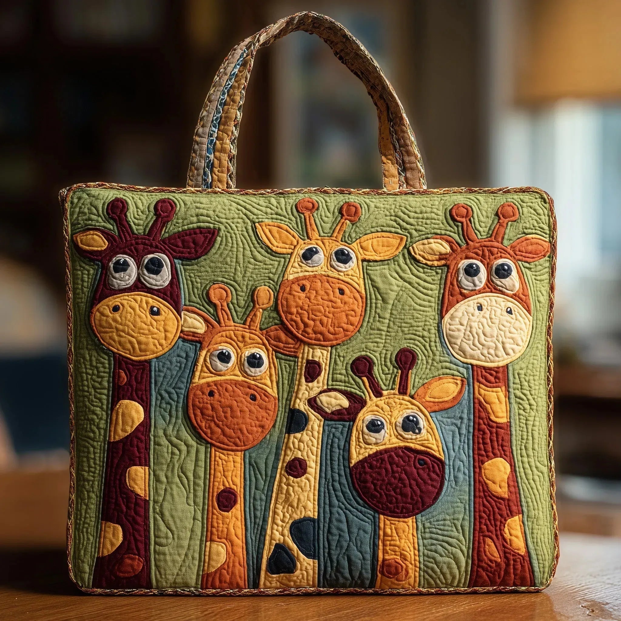 Bolso Tote Acolchado Artesanal Mujer Estampado Único | Encarnacion