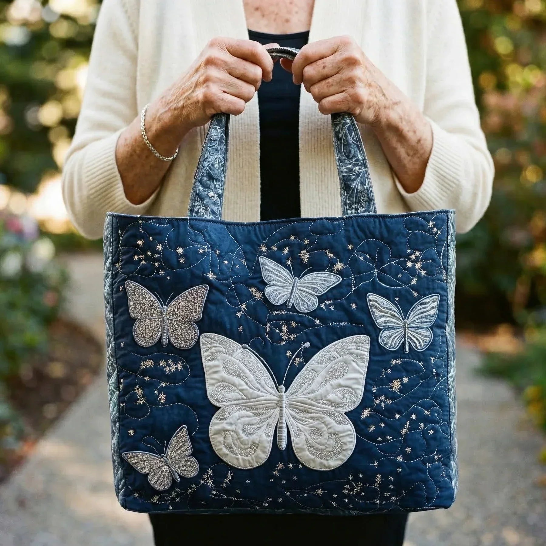 Bolso Tote Acolchado Artesanal Mujer Estampado Único | Encarnacion