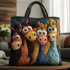 Bolso Tote Acolchado Artesanal Mujer Estampado Único | Encarnacion