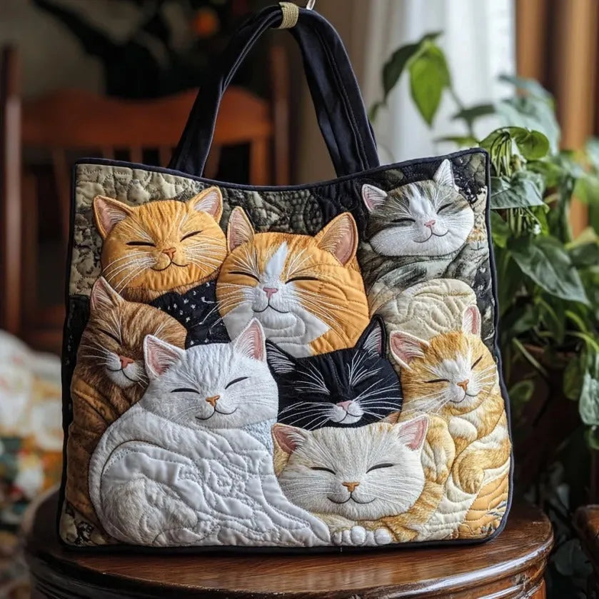 Bolso Tote Acolchado Artesanal Mujer Estampado Único | Encarnacion
