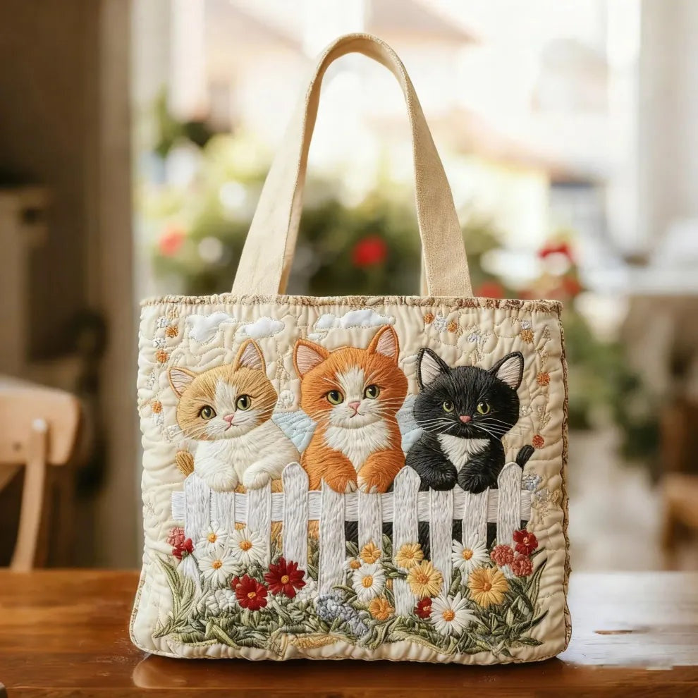 Bolso Tote Acolchado Artesanal Mujer Estampado Único | Encarnacion