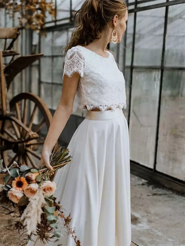 Vestido de Novia de Dos Piezas Mujer Encaje | Esperanza
