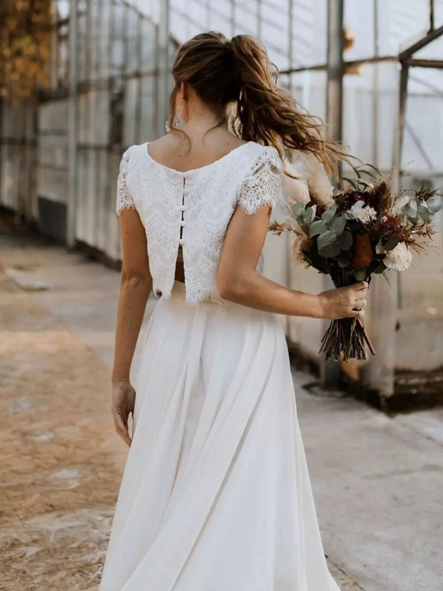 Vestido de Novia de Dos Piezas Mujer Encaje | Esperanza