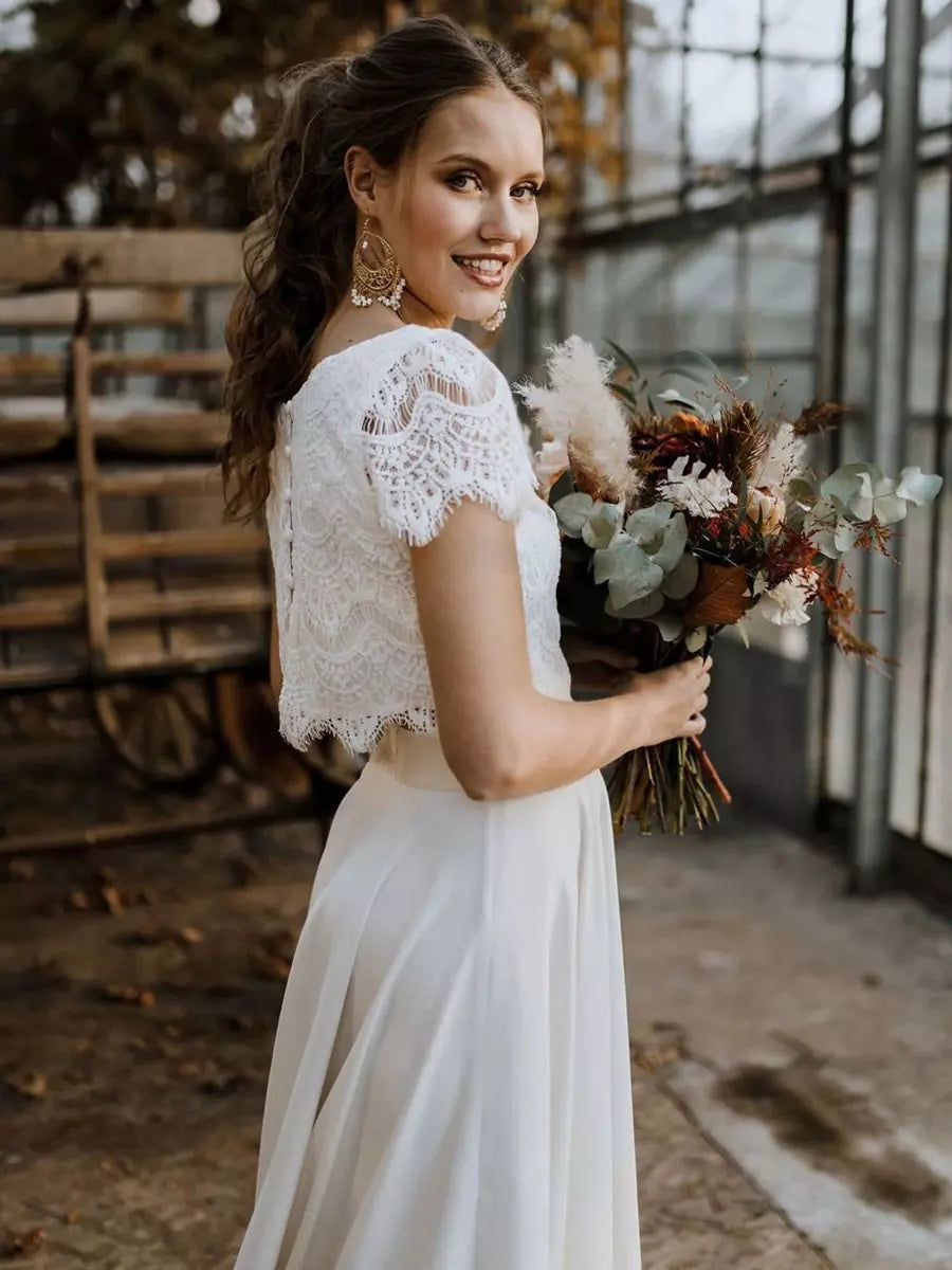 Vestido de Novia de Dos Piezas Mujer Encaje | Esperanza