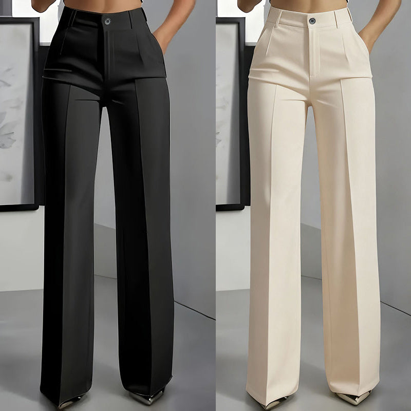 Pantalones de traje de mujer de cintura alta | Sandra