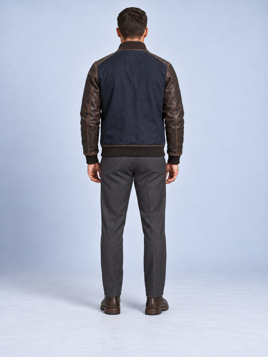 Cazadora Bomber Acolchada para Hombre con Cuello Alto | Moritz