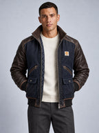 Cazadora Bomber Acolchada para Hombre con Cuello Alto | Moritz