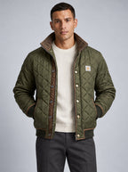 Cazadora Bomber Acolchada para Hombre con Cuello Alto | Moritz