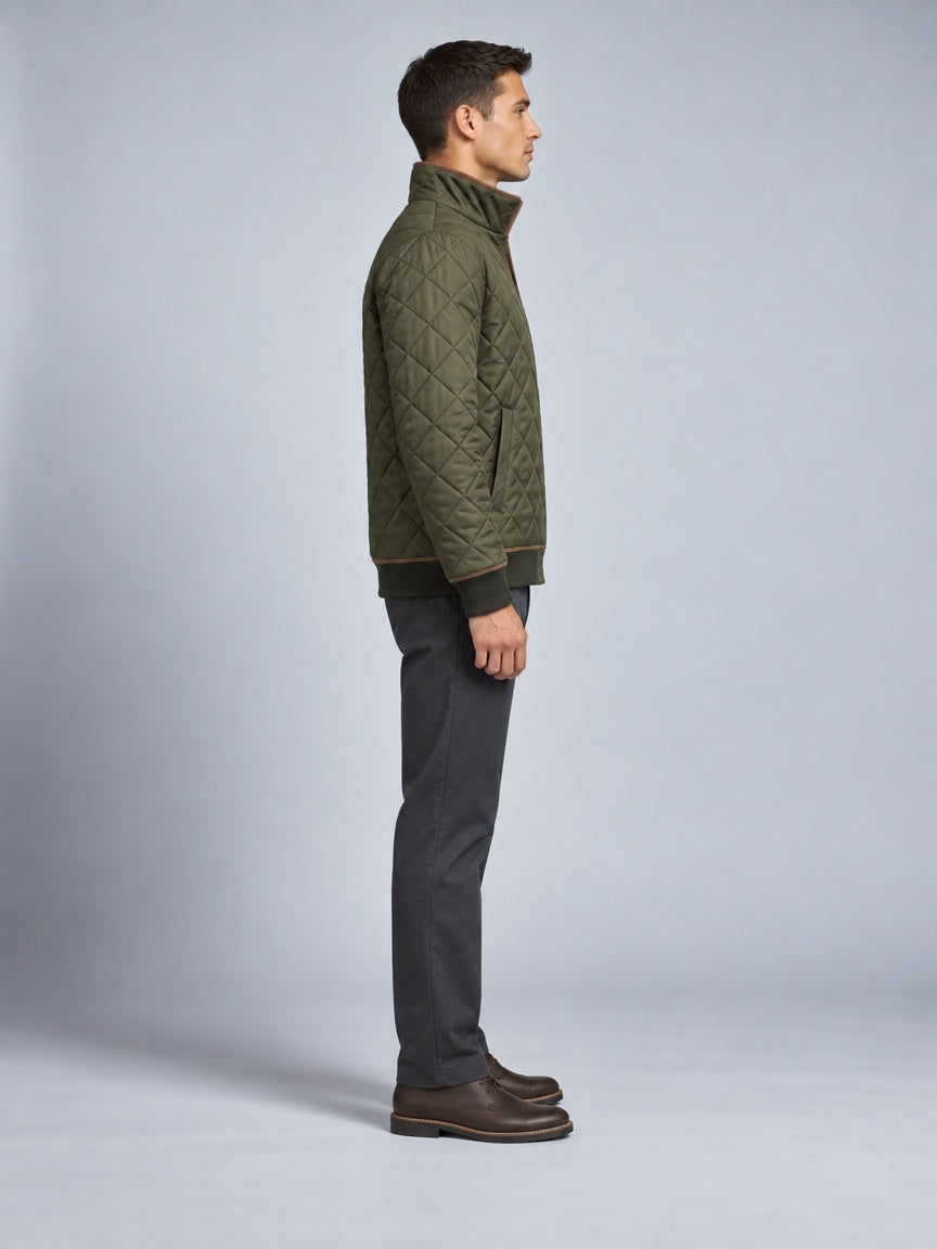 Cazadora Bomber Acolchada para Hombre con Cuello Alto | Moritz