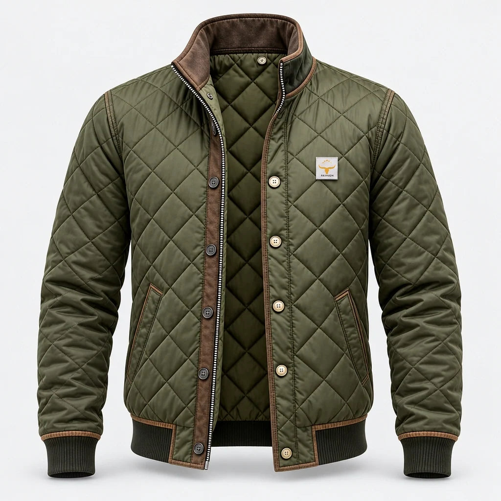 Cazadora Bomber Acolchada para Hombre con Cuello Alto | Moritz