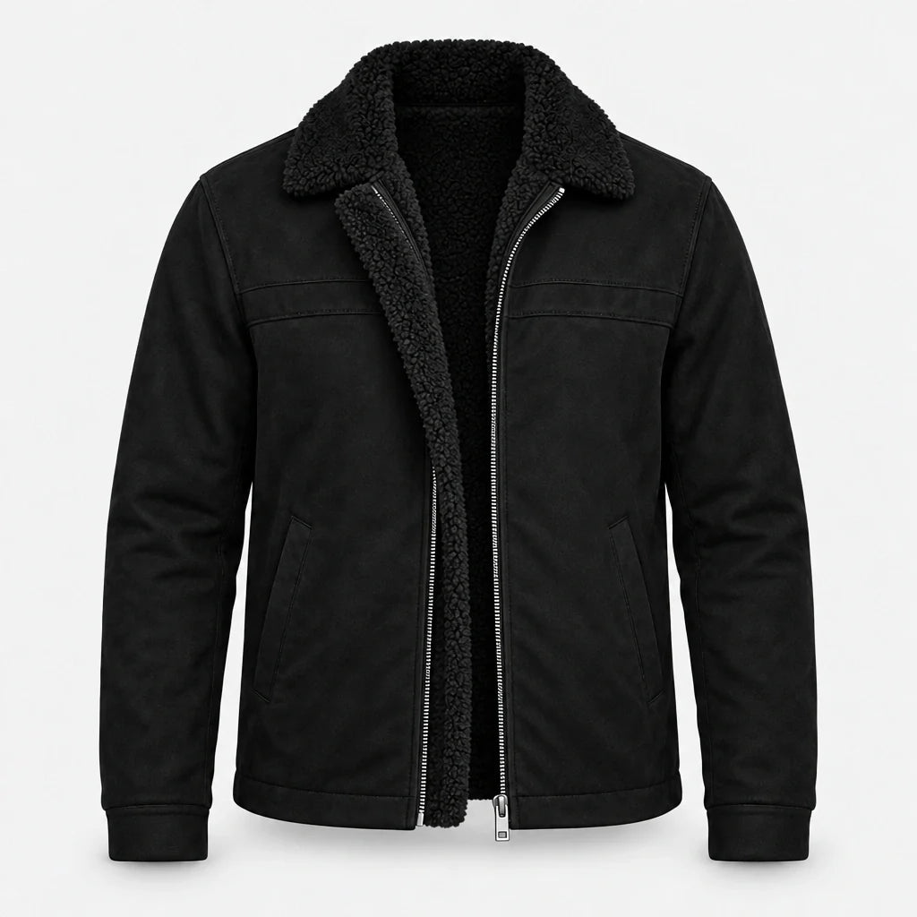 Chaqueta de Invierno para Hombre con Forro Polar y Cuello de Borreguito | Felix