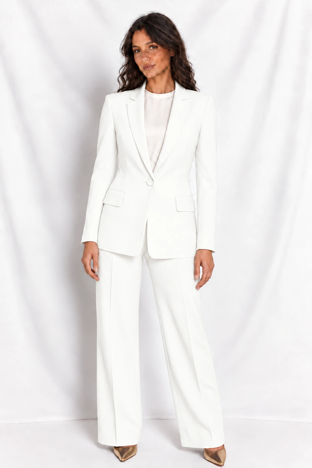 Traje de Mujer de Dos Piezas con Blazer y Pantalón de Cintura Alta | Inés