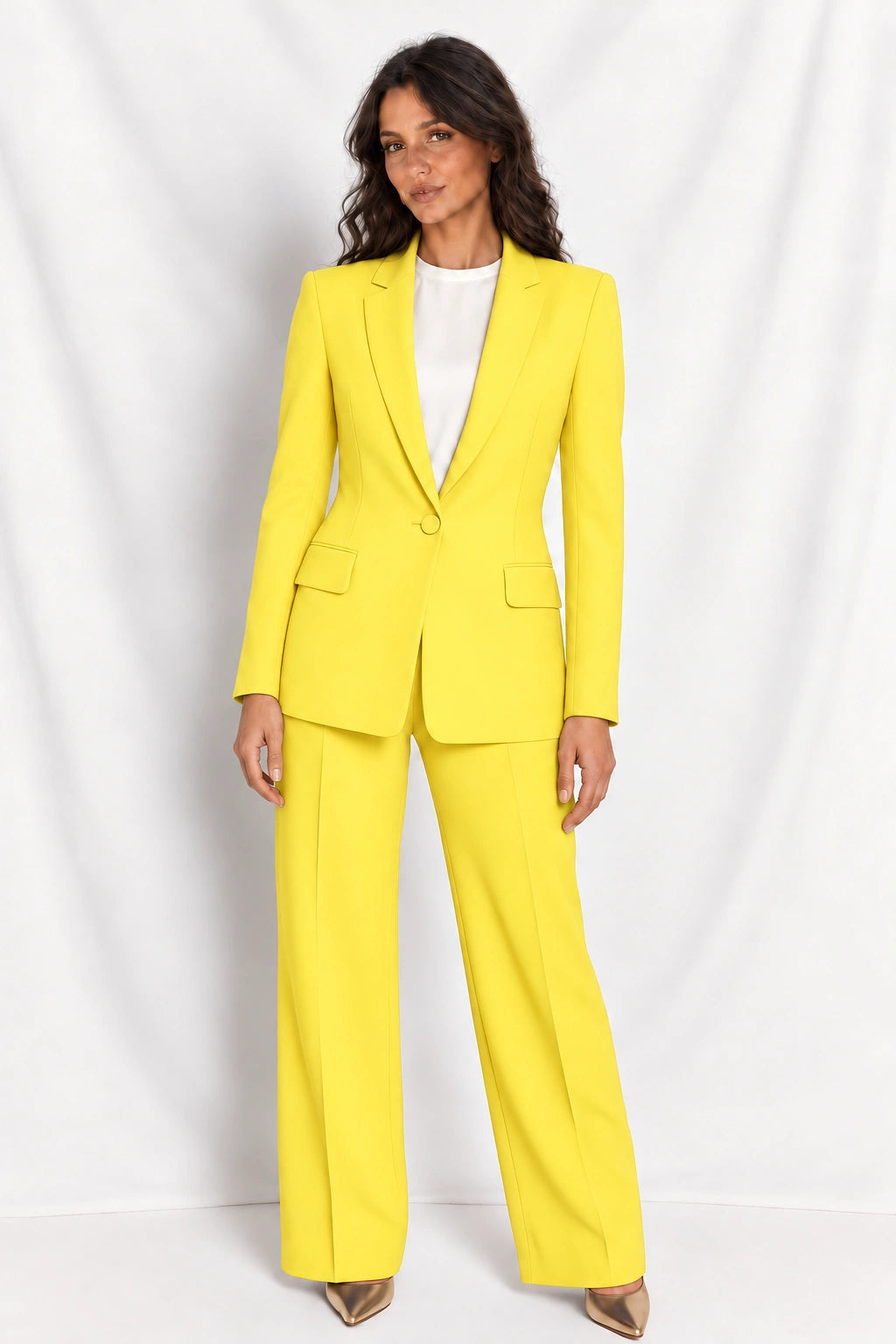 Traje de Mujer de Dos Piezas con Blazer y Pantalón de Cintura Alta | Inés