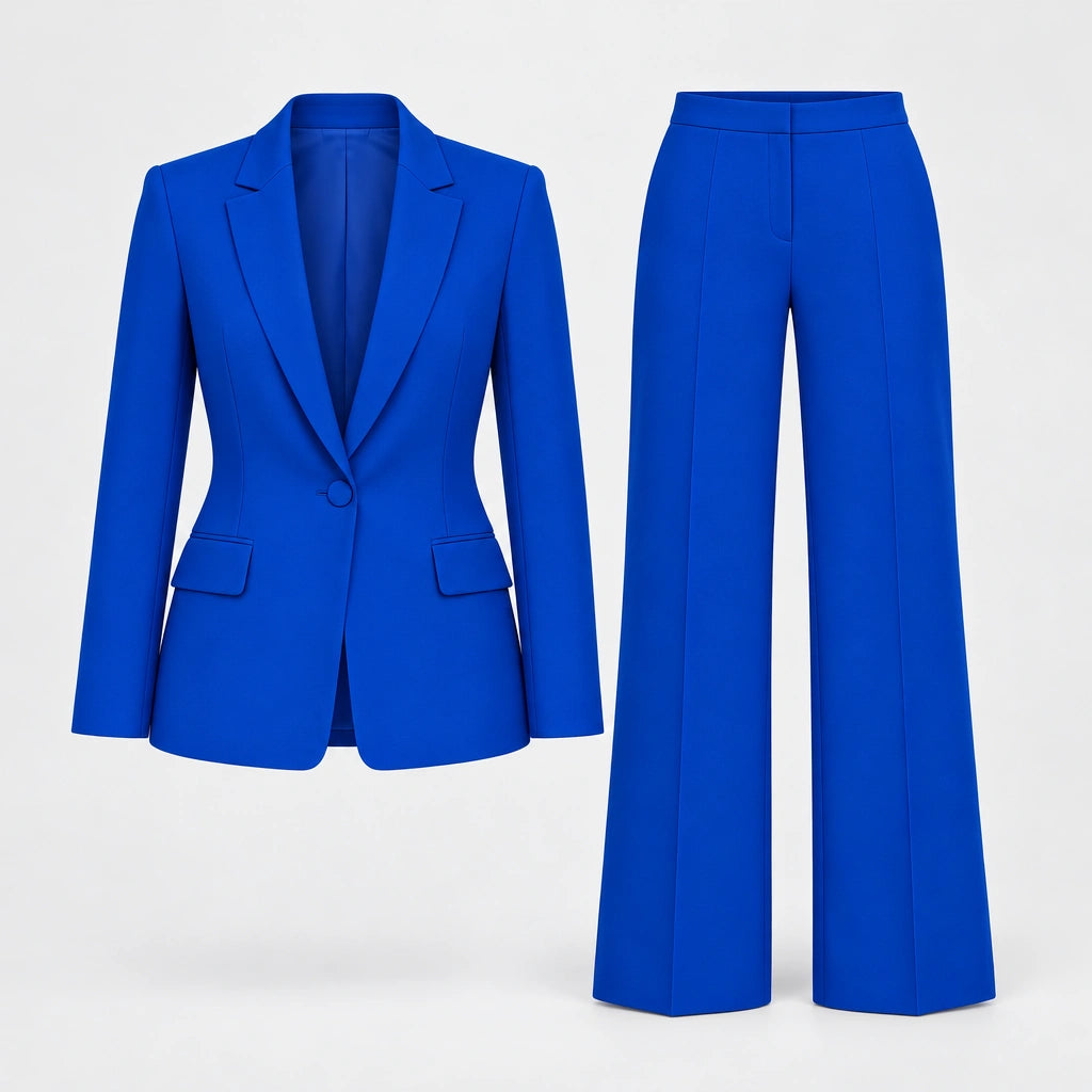 Traje de Mujer de Dos Piezas con Blazer y Pantalón de Cintura Alta | Inés