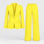 Traje de Mujer de Dos Piezas con Blazer y Pantalón de Cintura Alta | Inés